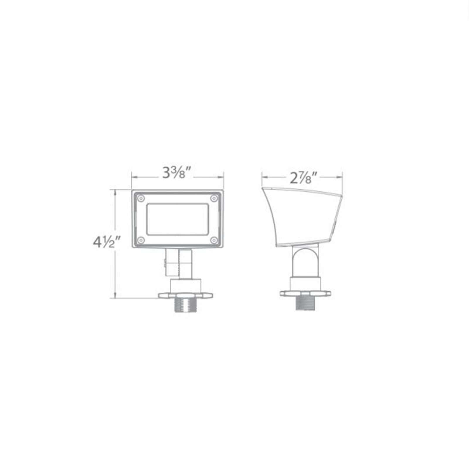 WAC Mini Wall Wash 12V Dual CCT Selectable 2700K/3000K Bronze on Aluminum (51212730BZ)