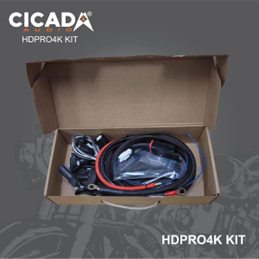 CICADA AUDIO FLX Pro-Series 8AWG Complete Amplifier Kit (HDPRO4K)