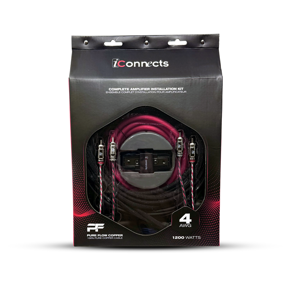 iCONNECTS PRO 4 AWG 1200W AMPLIFIER KIT ICPRO1200K