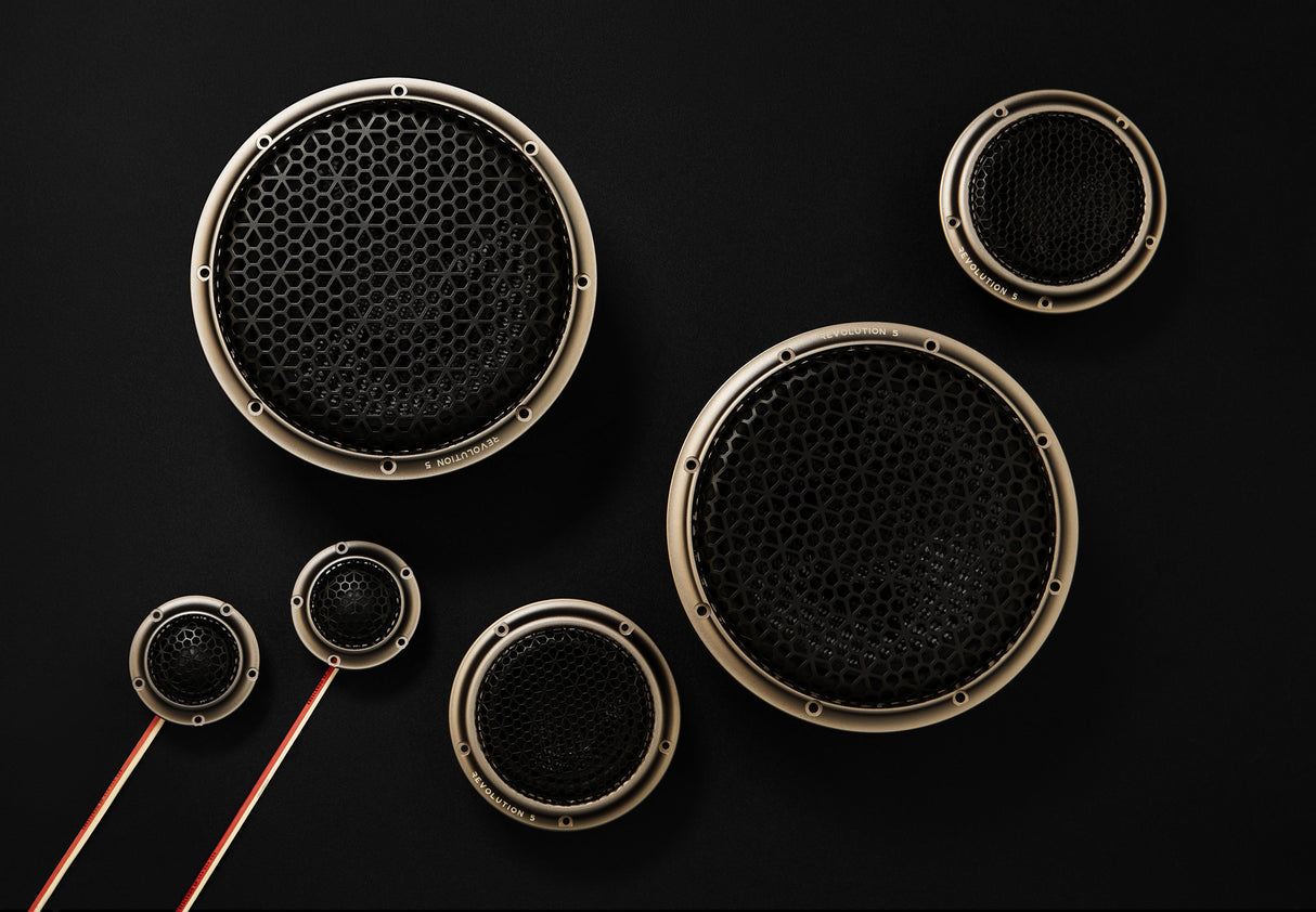 REVOLUTION 5-Series 3-Way Component Speaker System with Grilles (5S3)
