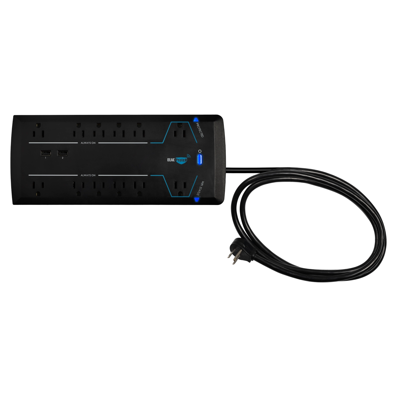 ELAC Protek PB-12W 12 Outlet Smart Surge Protector with Wi-Fi