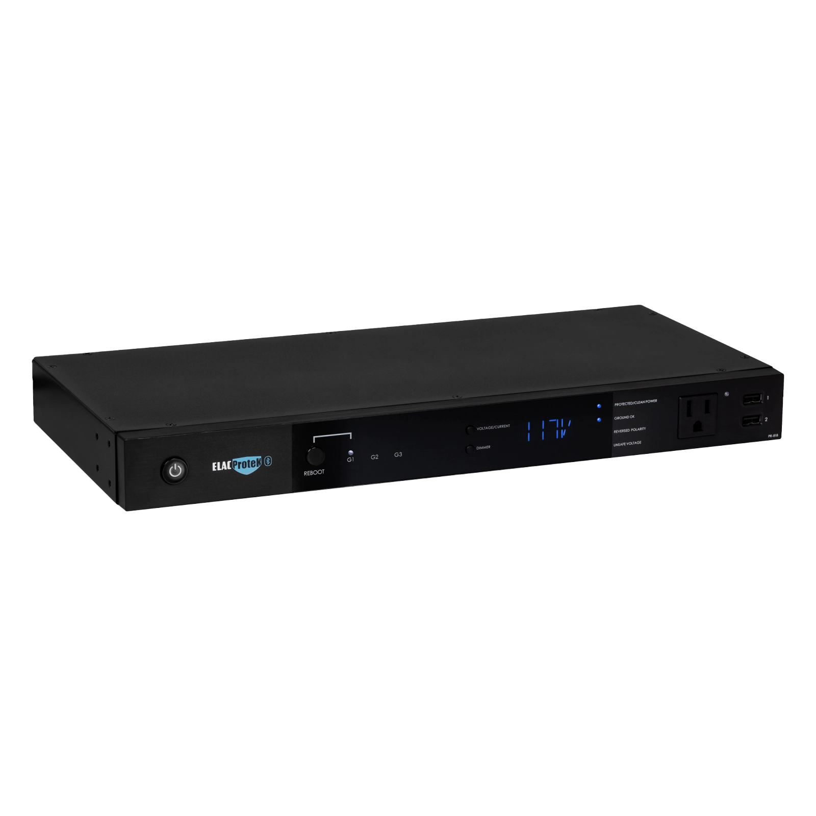 ELAC Protek PR-81B 9 Outlet Component Smart Surge Protector with Bluetooth LE