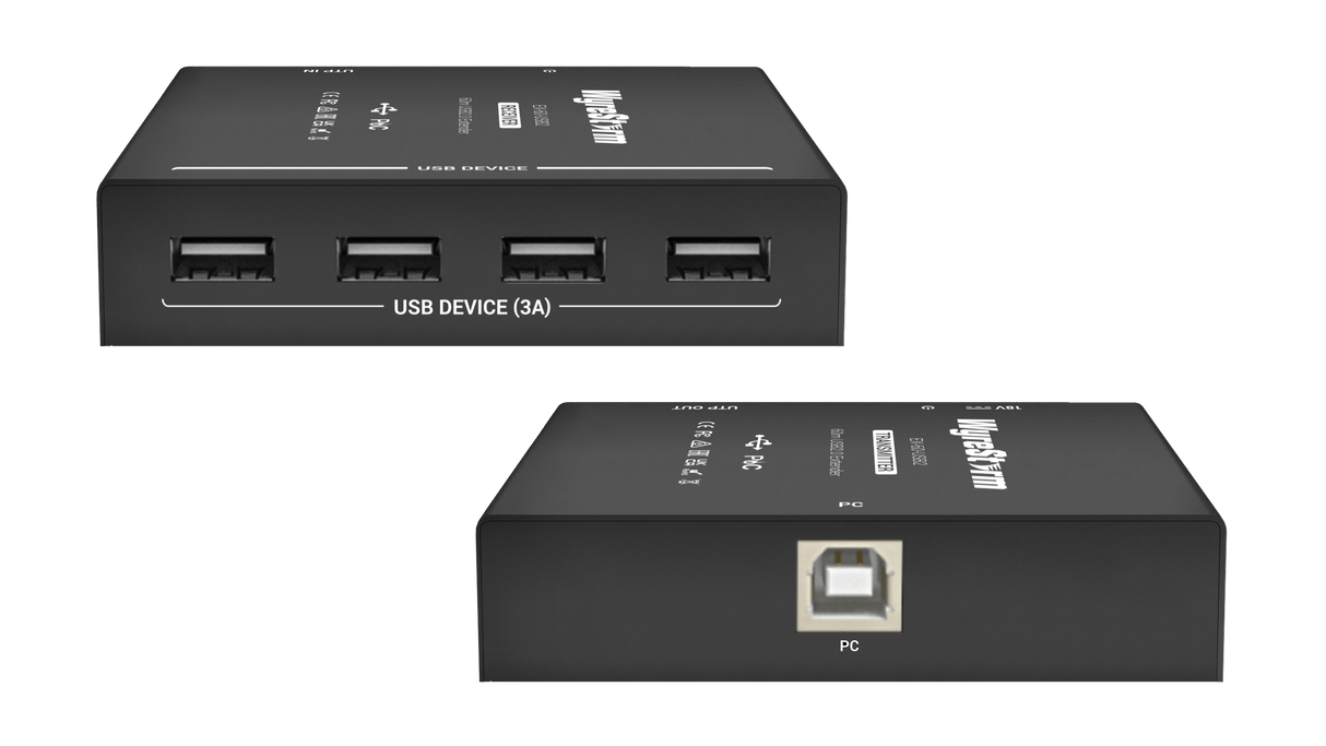 Wyrestorm USB 2.0 Extender Set | 480Mbps | 60m | 1-way PoC (Tx -> Rx) (EX60USB2)