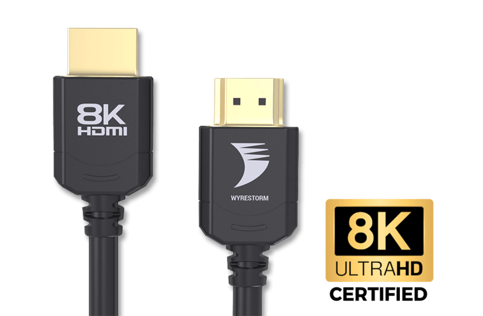 Wyrestorm 1m/3.2ft HDMI 2.1 Cable | 48Gbps | 8K60Hz | 5K60Hz (EXP8KUHD10)