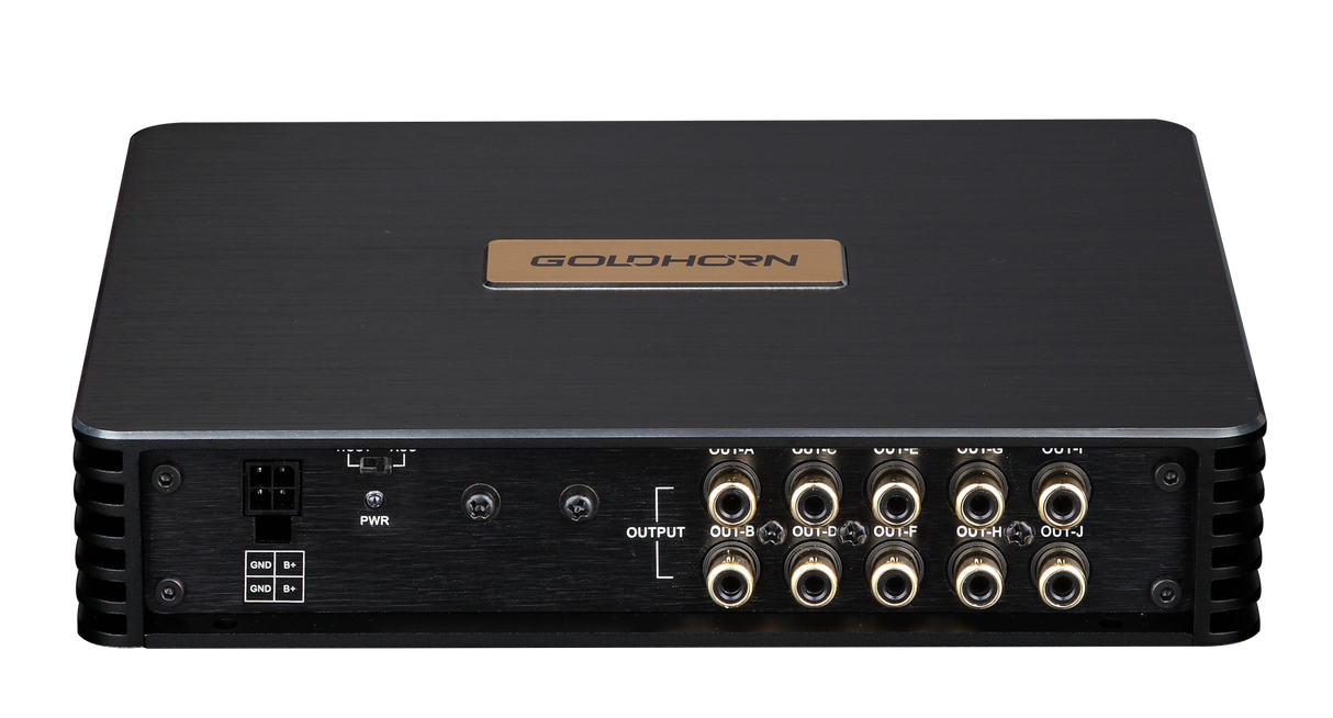 Goldhorn DSPA SERIES 8-Channel Amplifier with 10-Channel DSP Processor - 25 Watts x 4 RMS + 60 Watts x 4 RMS (DSPA810PRO)