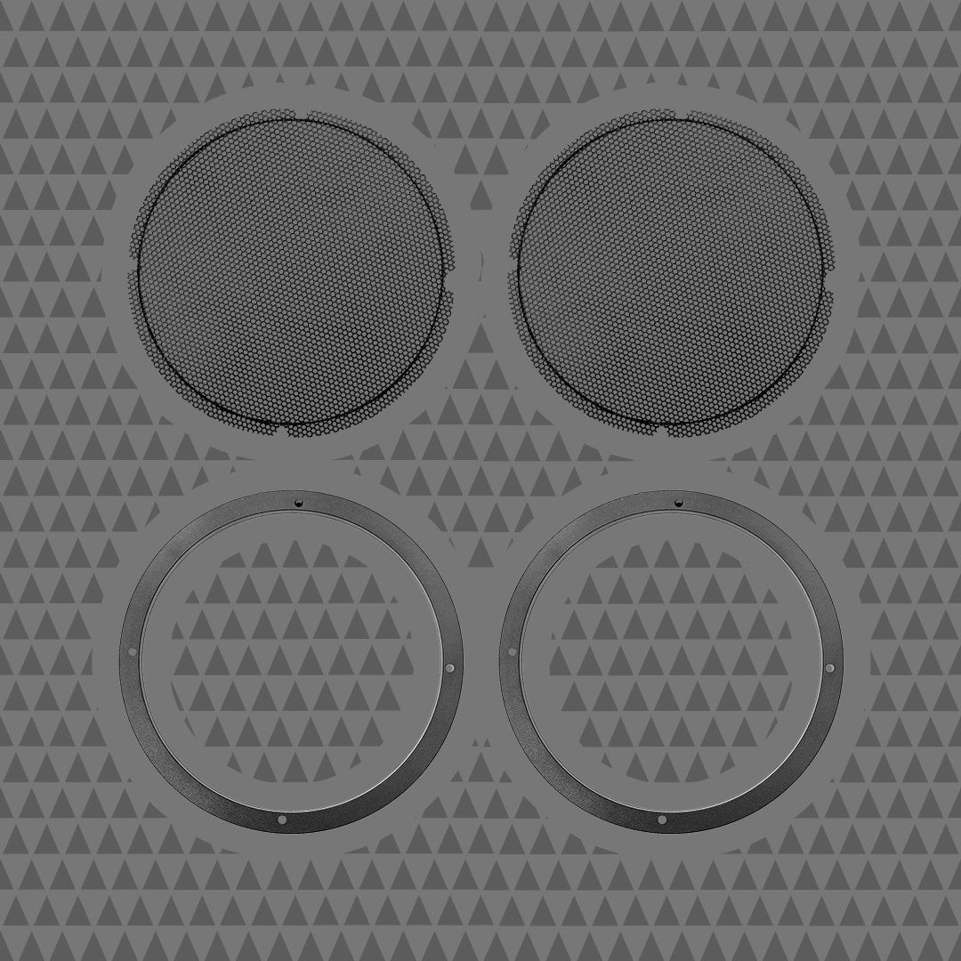 2024+ HARLEY DAVIDSON 10" MID-BASS WOOFER GRILLE/SPACER KIT ASSEMBLY (14HDRING10)