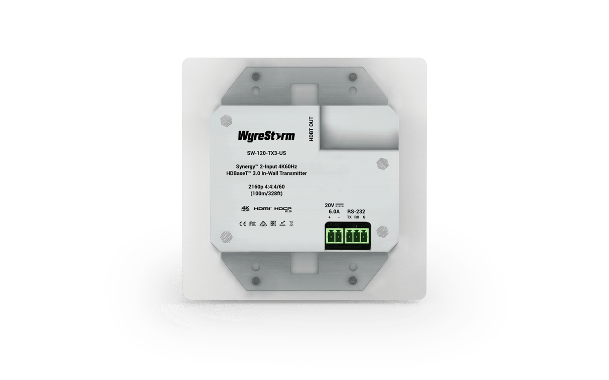 Wyrestorm 20v 6a Power Supply Unit for SW-120-TX3-US/UK & NHD-500-IW-TX (PSU20V6AWP)