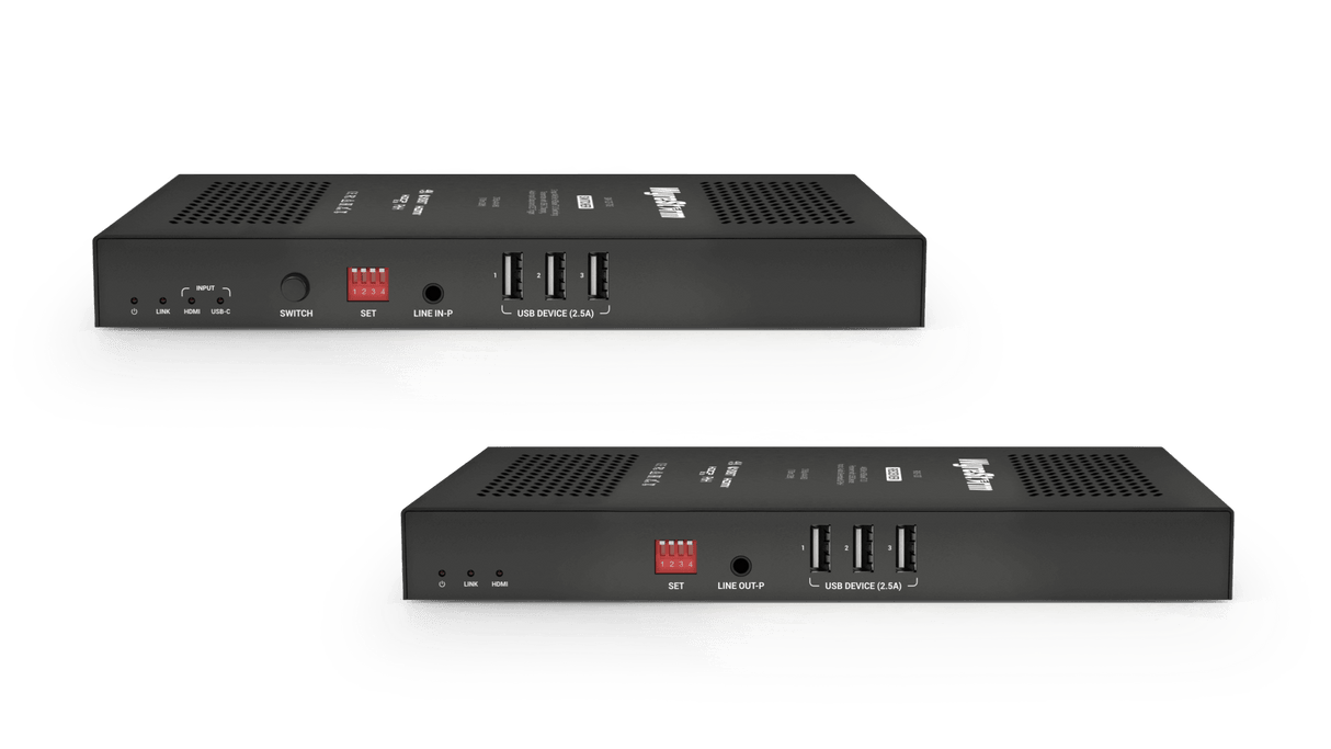 Wyrestorm 5K60Hz HDBaseT 3.0 Transmitter and Receiver Kit | 5K60Hz 4:2:0 | 4K60Hz 4:4:4 | HDMI & USB C (SWX100HDBT3)