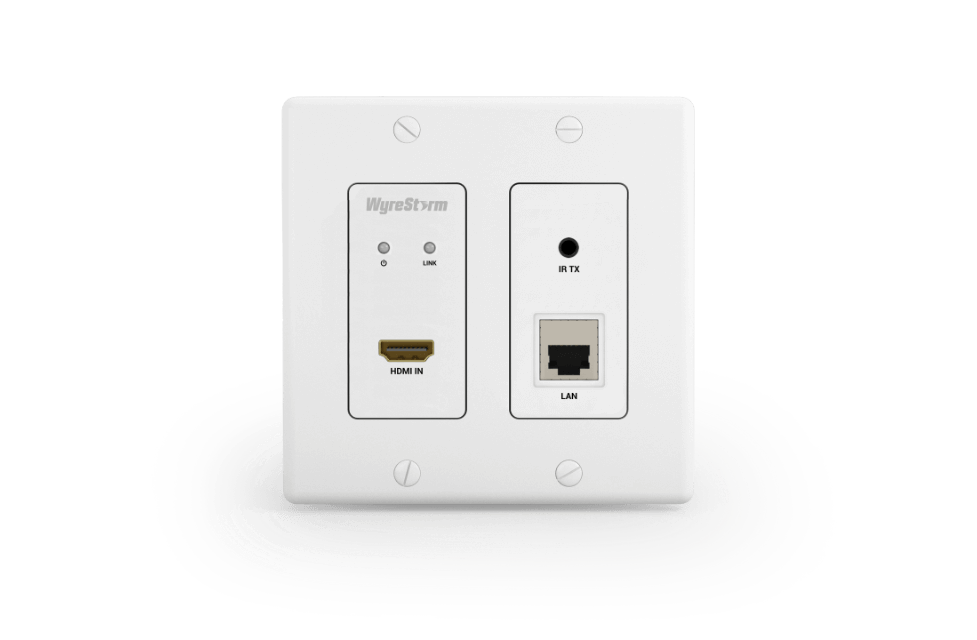 4K30Hz 2-Gang In-Wall Encoder | PoE | Audio De-embed | IR TX | 1GbE Port for 3rd Device Passthrough (NHD120IWTX)