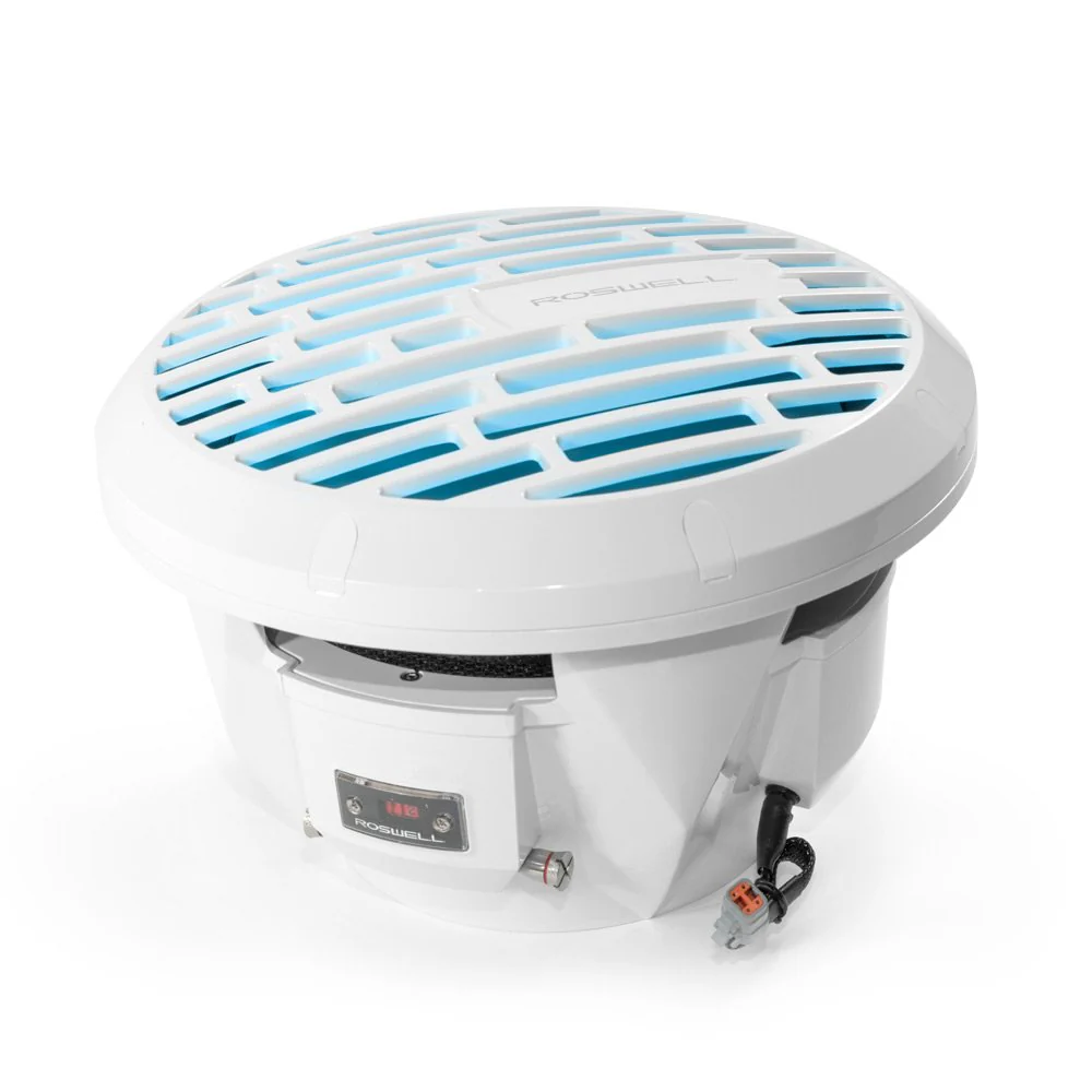Roswell R1 SERIES 12" Marine Subwoofer with RGB Dual 4 Ohm (White) (R112SUBWHITE)