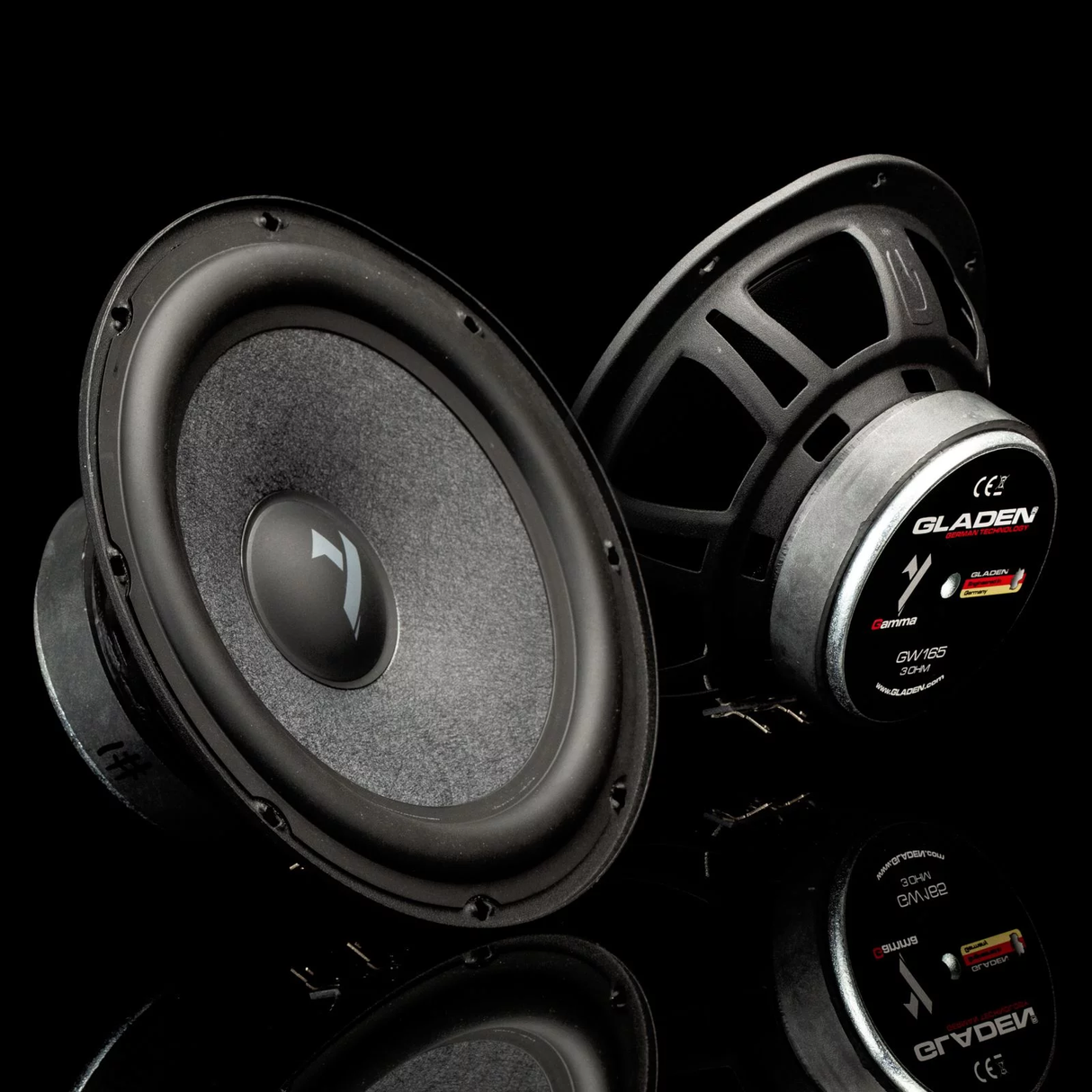 GLADEN GAMMA 6.5" Component Speakers - 3 Ohm Imedance (sold as a SET) (GAMMA1652)