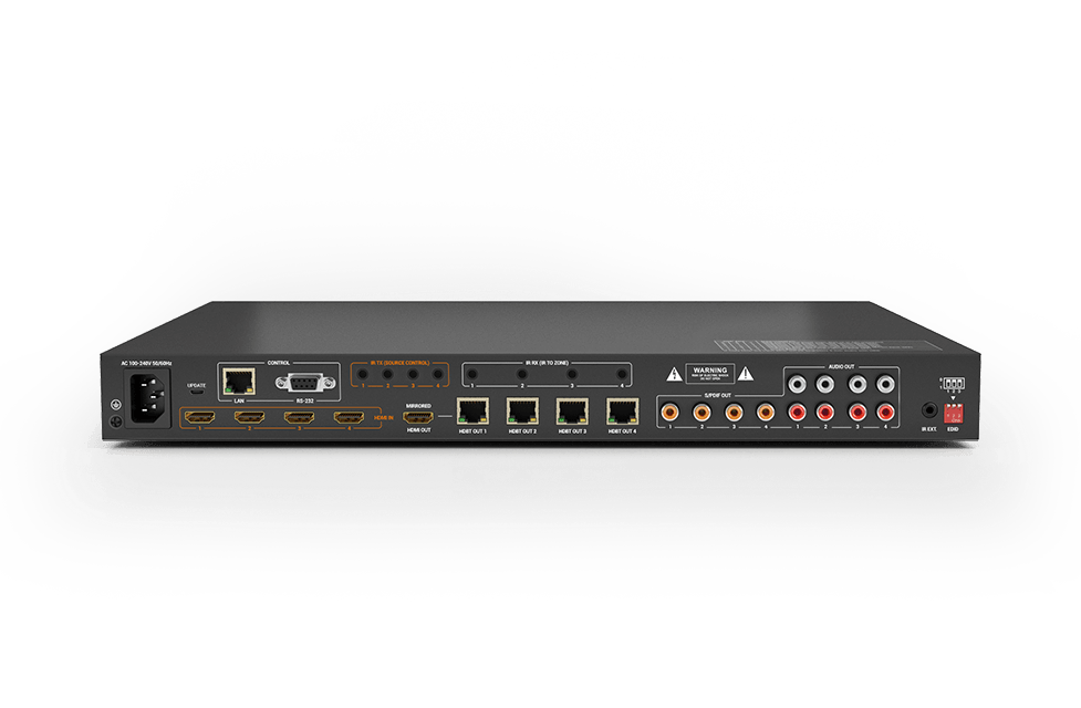 Wyrestorm 4K60Hz 4x4 HDBaseT Matrix | 4K60Hz 4:4:4 | Dolby Vision & HDR | PoH (MXV0404H2AKITv2)