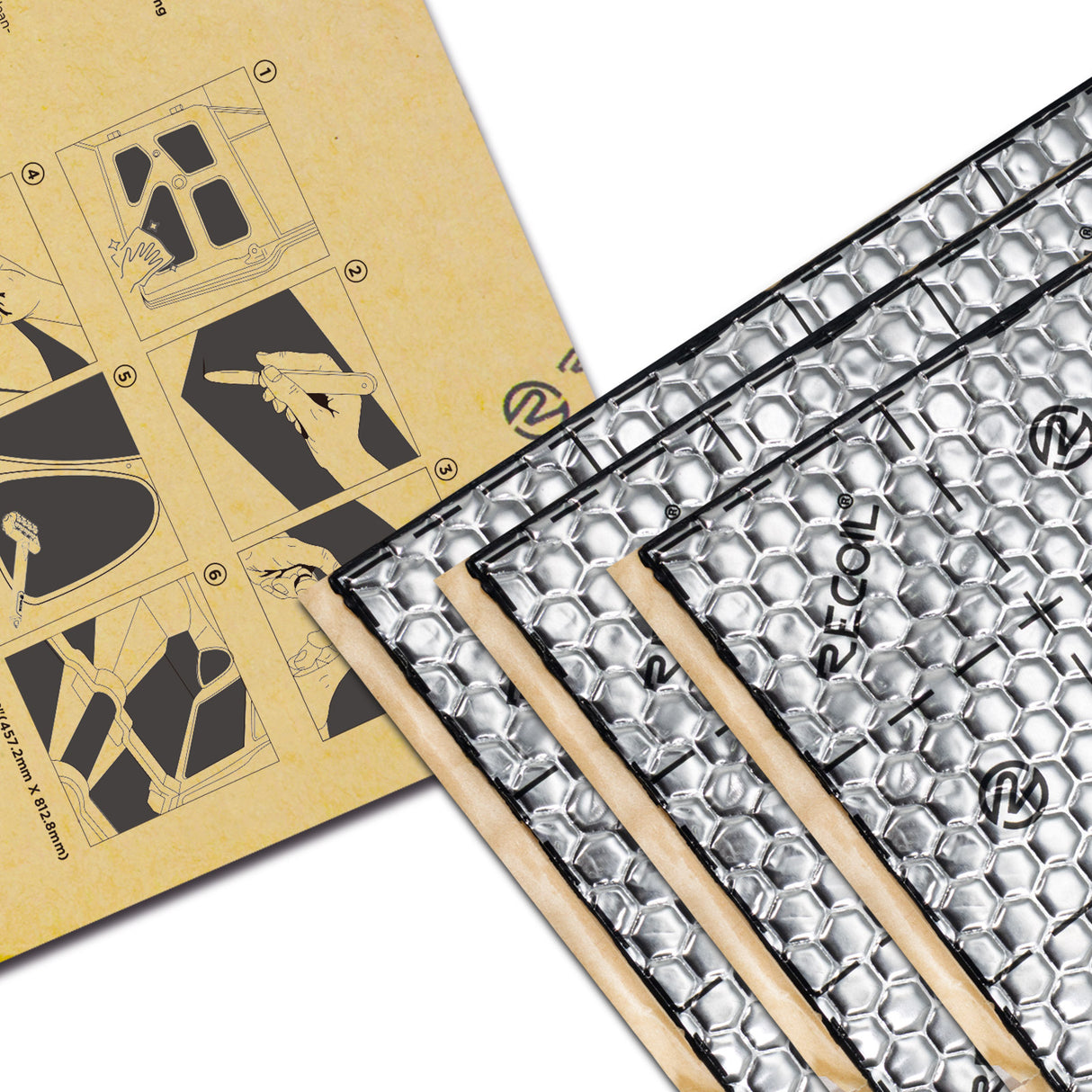 Recoil DMBK Professional Grade 90mil 36sqft Car Sound Deadening Mat Shop Pack (DMBK)