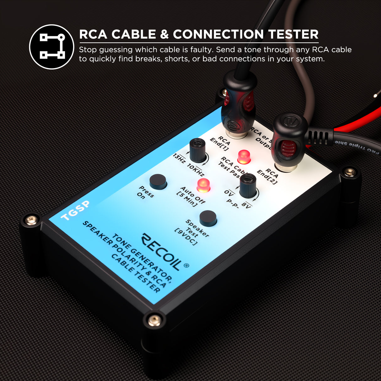 Recoil TONE GENERATOR / SPEAKER TESTER V2 (TGSP)