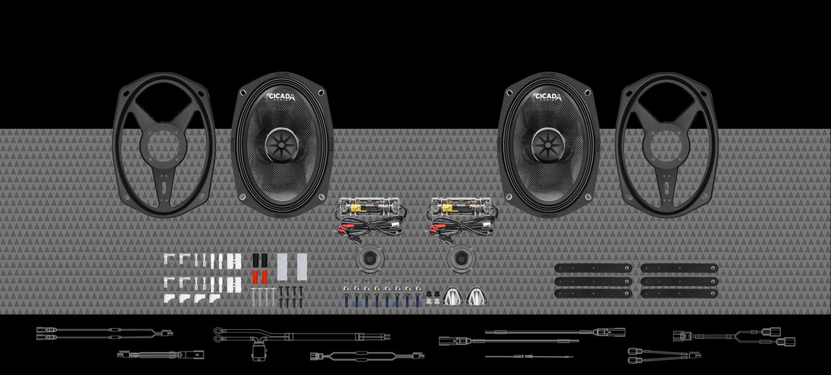 2024 HARLEY DAVIDSON 6x9 Component Speaker Kit (with Bridge Mount Tweeter) (24CXK692)