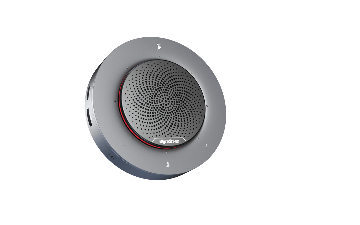 Wyrestorm Compact USB Dock-station with speakerphone | Omni-direction 4xMics | AEC &ANR &AGC | USB-C input with 60W charging (HALO90)