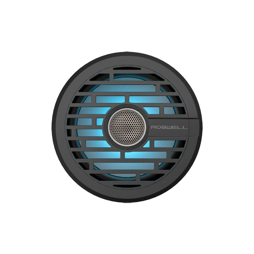 Roswell R1 SERIES 6.5" Marine Coaxial Speakers with RGB - Black (R165BLACK)