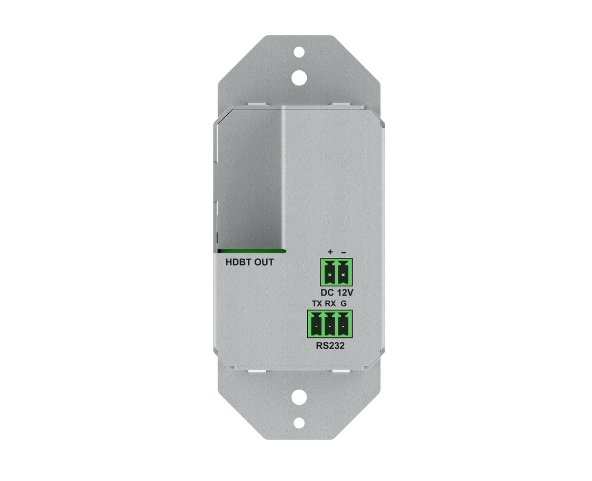 4K60Hz 4:2:0 USB C Single Gang In-Wall HDBT 2.0 Transmitter | DP Alt Mode (4-Lane) | HDCP 2.2 | 35m 4K 60 4:2:0 | PoH | RS232 | USB 2.0 (TX35IWCKVM)