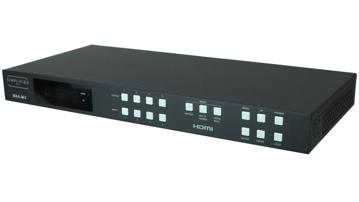 4x4 Matrix with Deep color Video wall and Multiview (M44MV)