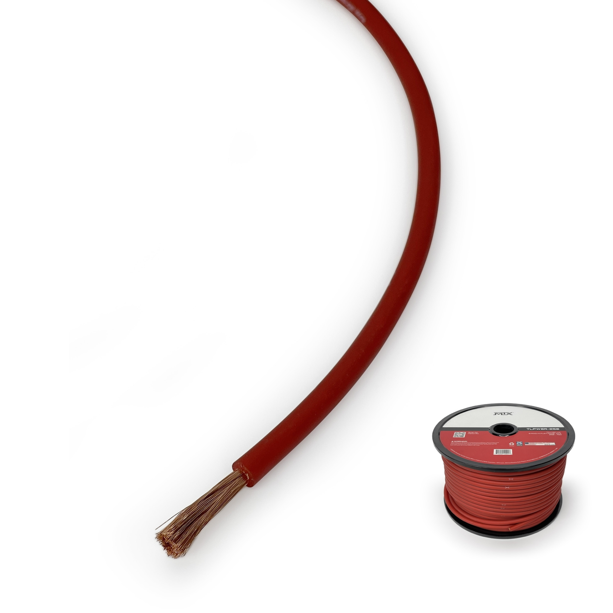 8 Awg Hi-Flex Power Wire 250 Ft - Red (TLPW8R250)