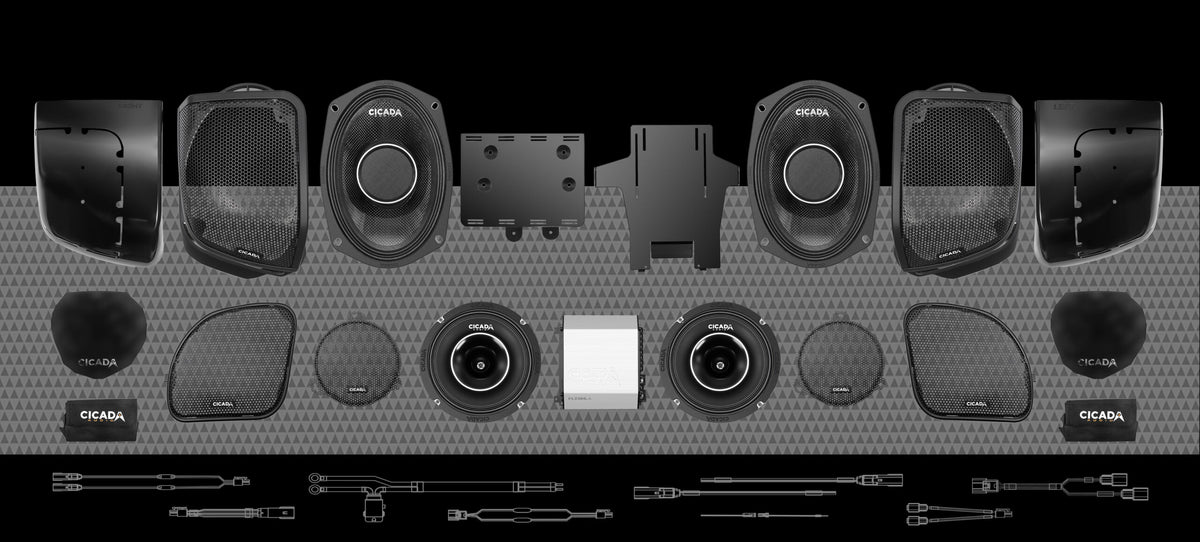 2014-2023 HARLEY DAVIDSON CH 4-SPEAKER PACKAGE (14FLXCH4X4)