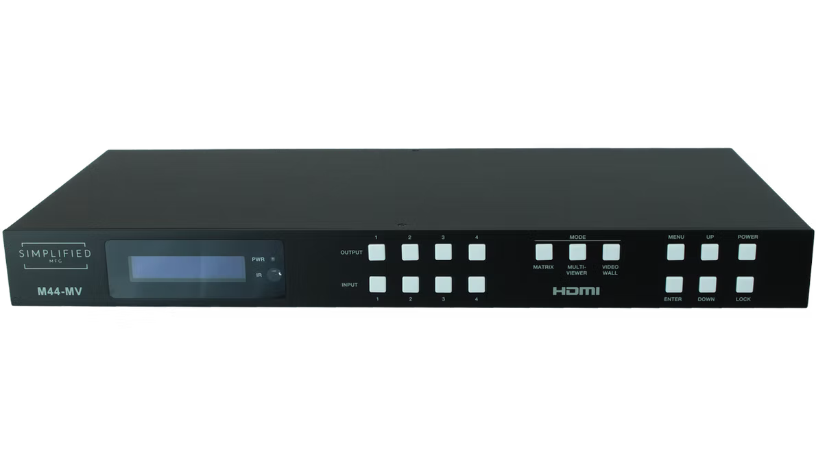 4x4 Matrix with Deep color Video wall and Multiview (M44MV)