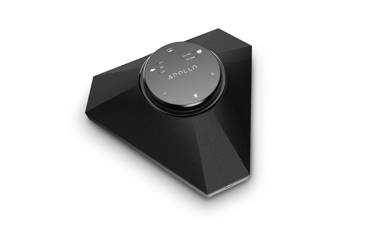 Apolloª Video-speakerphone switcher |USB-C & HDMI input | HDMI Out & HDBaseTª Out |10W Speaker | Omni-direction 4xMics | Dual-View | Airplay & Miracast & APO-DG1 dongle (APO210UC)