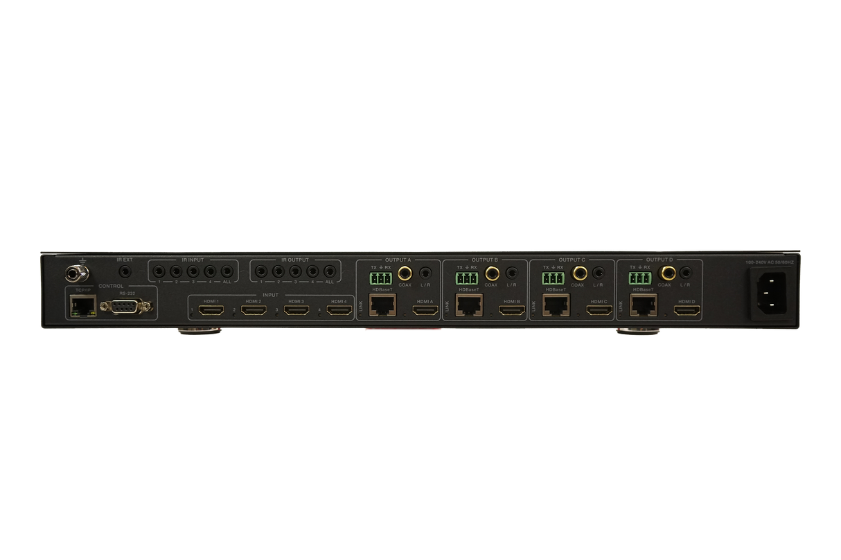 40m (@4K) 4x4 scaling HDMI matrix kit with 4 RX (M44KT)