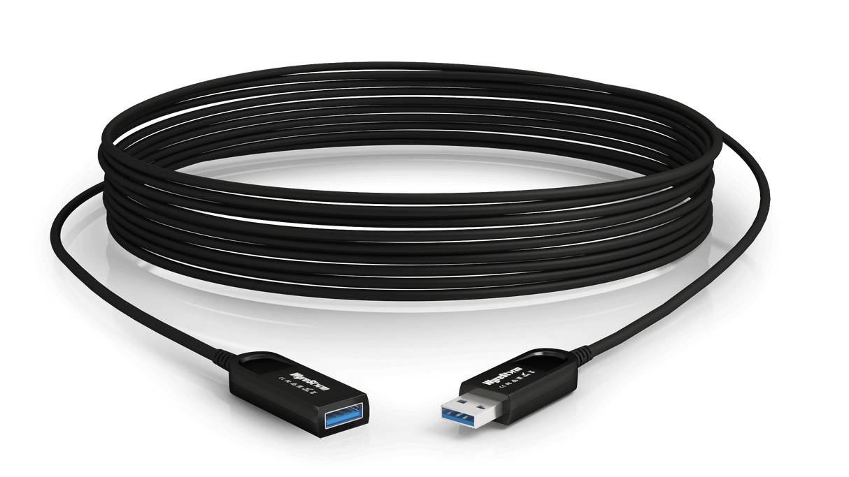 USB 3.2 M to F Active Optical Extension Cable | 10Gbps Superspeed+ | Plenum Rated (15m/49ft) (CABUAOC15P)