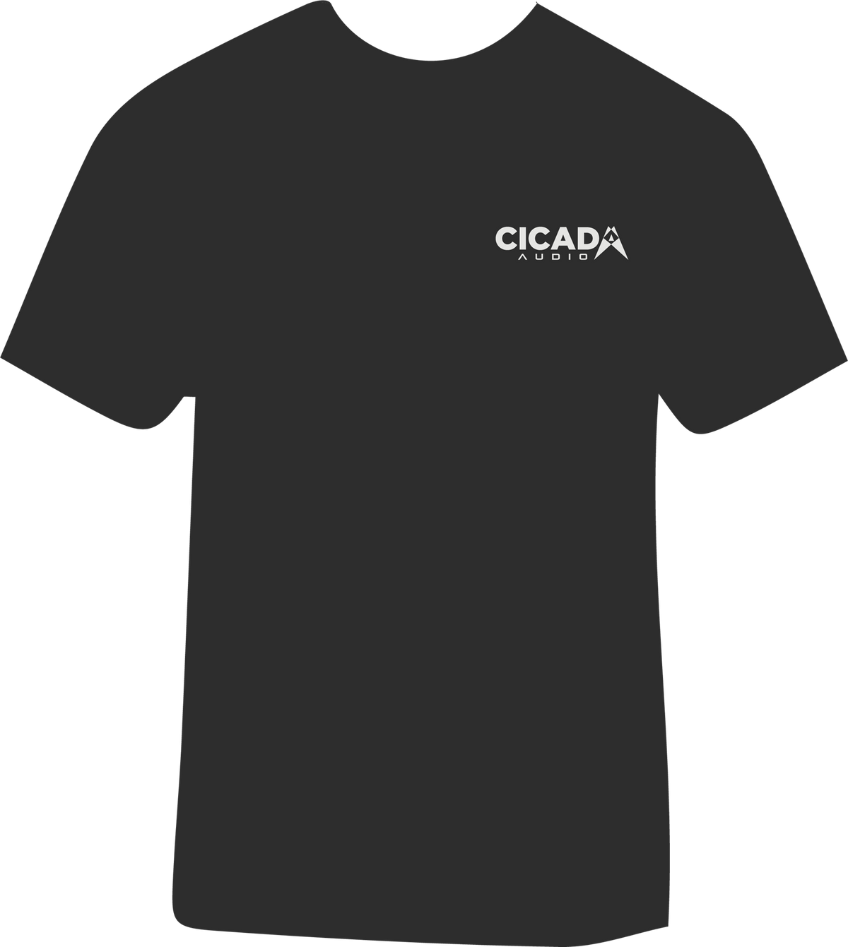 CICADA AUDIO "GHOST RIDER" T-SHIRT CHARCOAL GREY - L (CTCGRL)