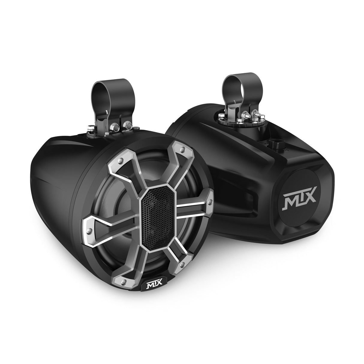 Powersports 8" All-Weather Speaker Pod W/ Rgb Led, 150W Rms 4½ Black (PS8CBP)