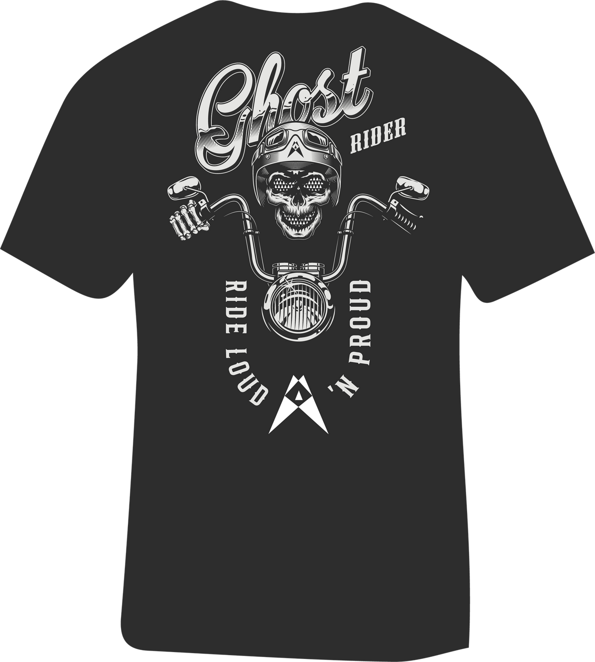 CICADA AUDIO "GHOST RIDER" T-SHIRT CHARCOAL GREY - L (CTCGRL)