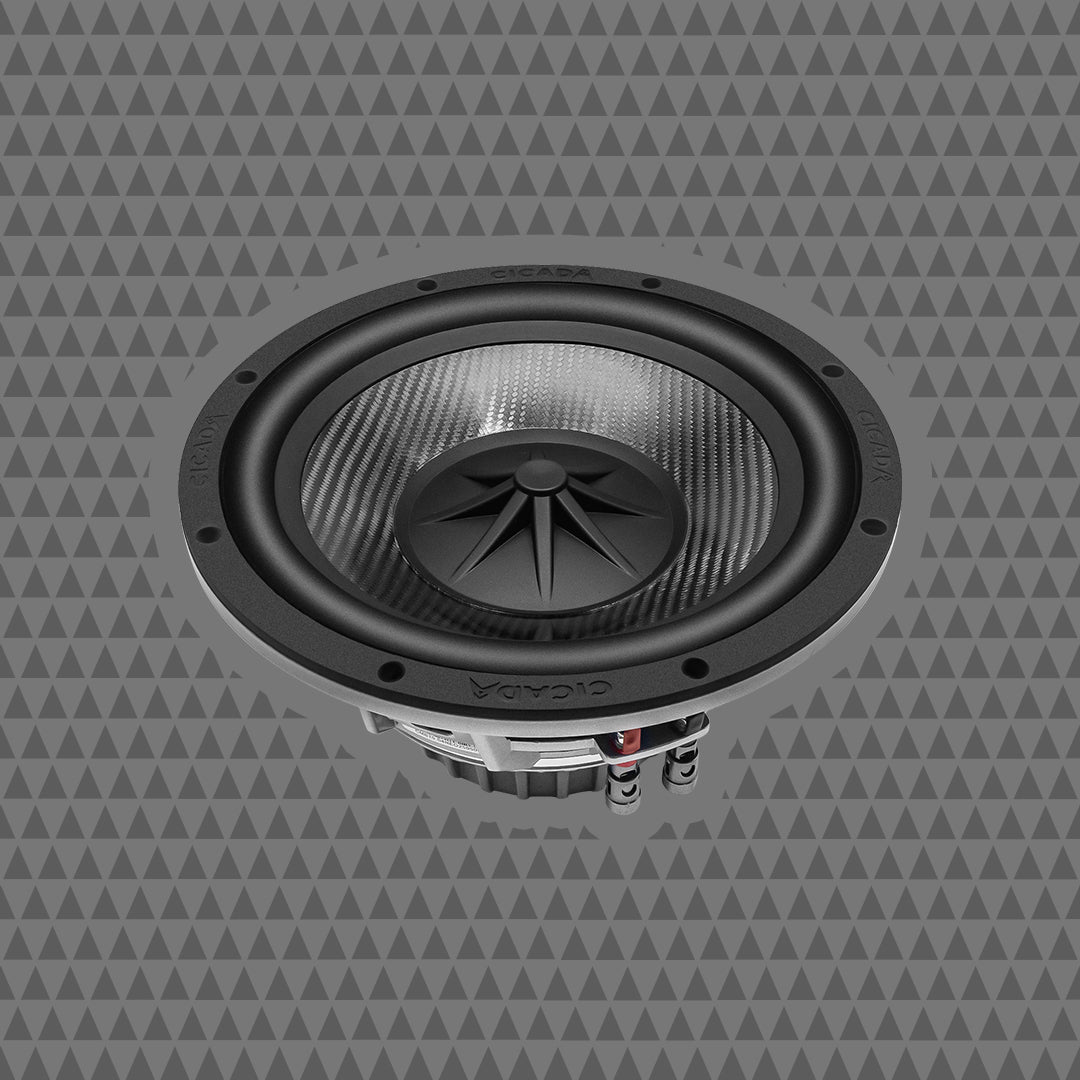 Cicada 10-Inch Pro Mid-Bass - NEO Motor -Carbon Matrix Cone - 4Ω (CMB10S4NEO)