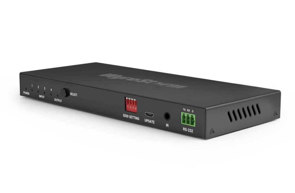 8K60Hz 4:4:4 4x1 HDMI Switcher | Dolby Vision & HDR | ARC | Audio De-embed | EDID Management | RS232 Control (EXPSW04018K)