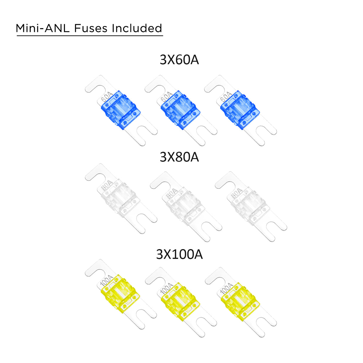 RECOIL 2 Position Combination Power / Ground Distribution Block - 1/0 AWG inputs / 4 AWG Power & Ground Outputs (MPG2)