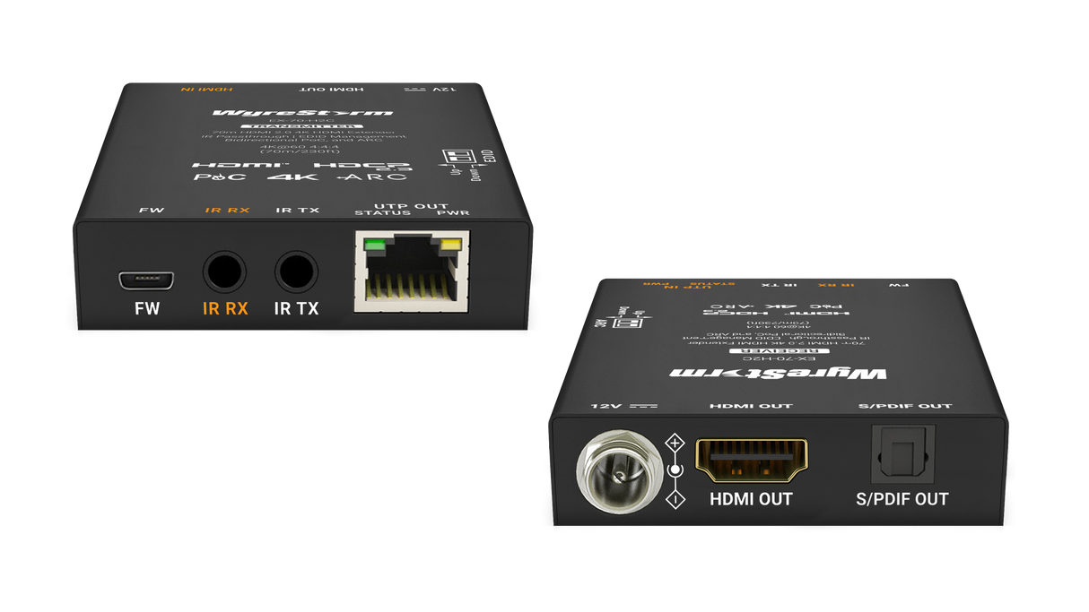 Wyrestorm HDMI 2.0 4K60Hz HDMI Extender | DSC | 4K60Hz 4:4:4 | HDMI Loop out (EX70H2C)