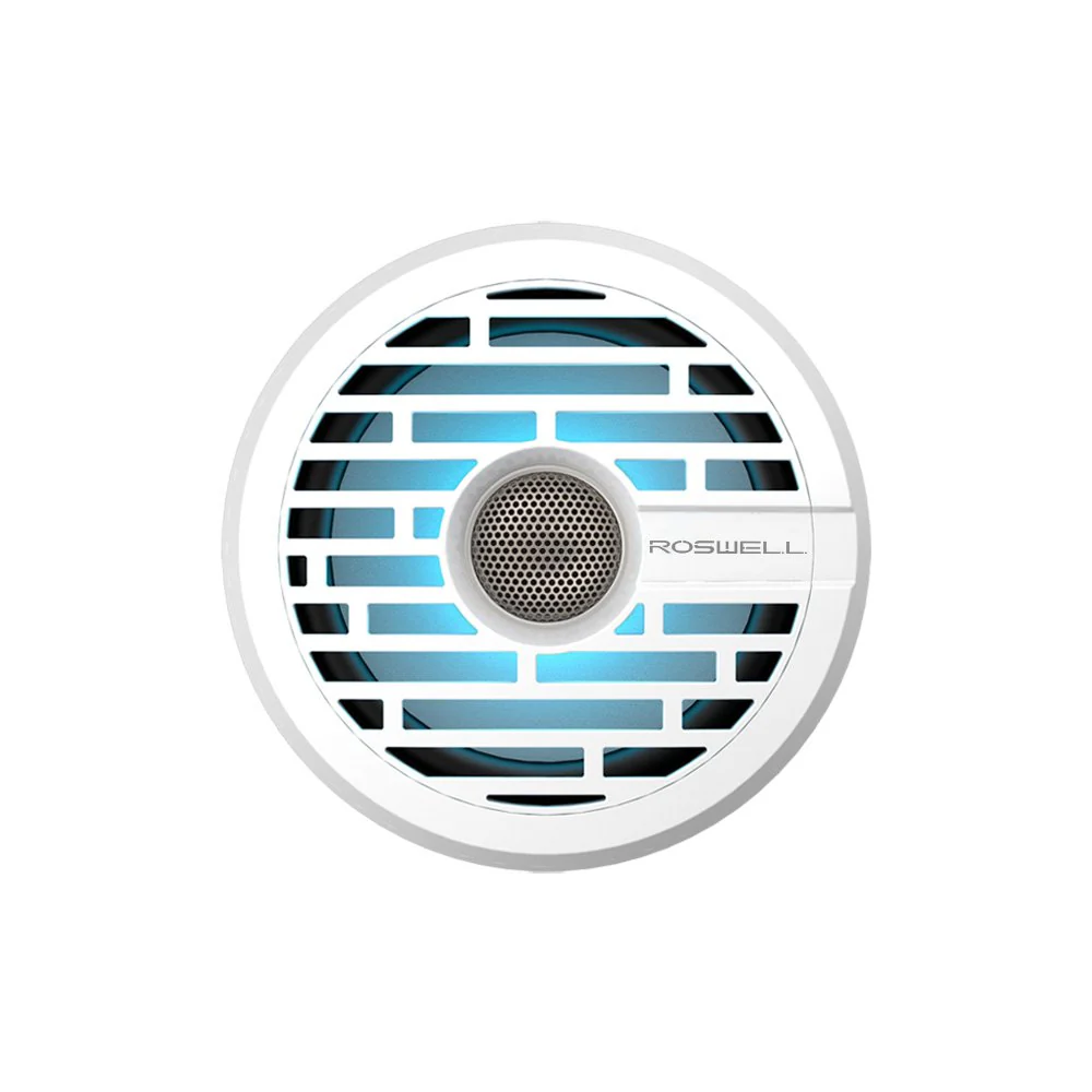 Roswell R1 SERIES 6.5" Marine Coaxial Speakers with RGB - White (R165WHITE)