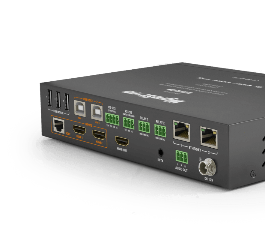 Synergyª 3-input 4K60Hz 4:2:0 HDBaseTª Switching Receiver | USB 2.0 | Ethernet Passthrough | Relays | IR, CEC & RS232 Passthrough (4K: 100m/328ft) (SW515RX)