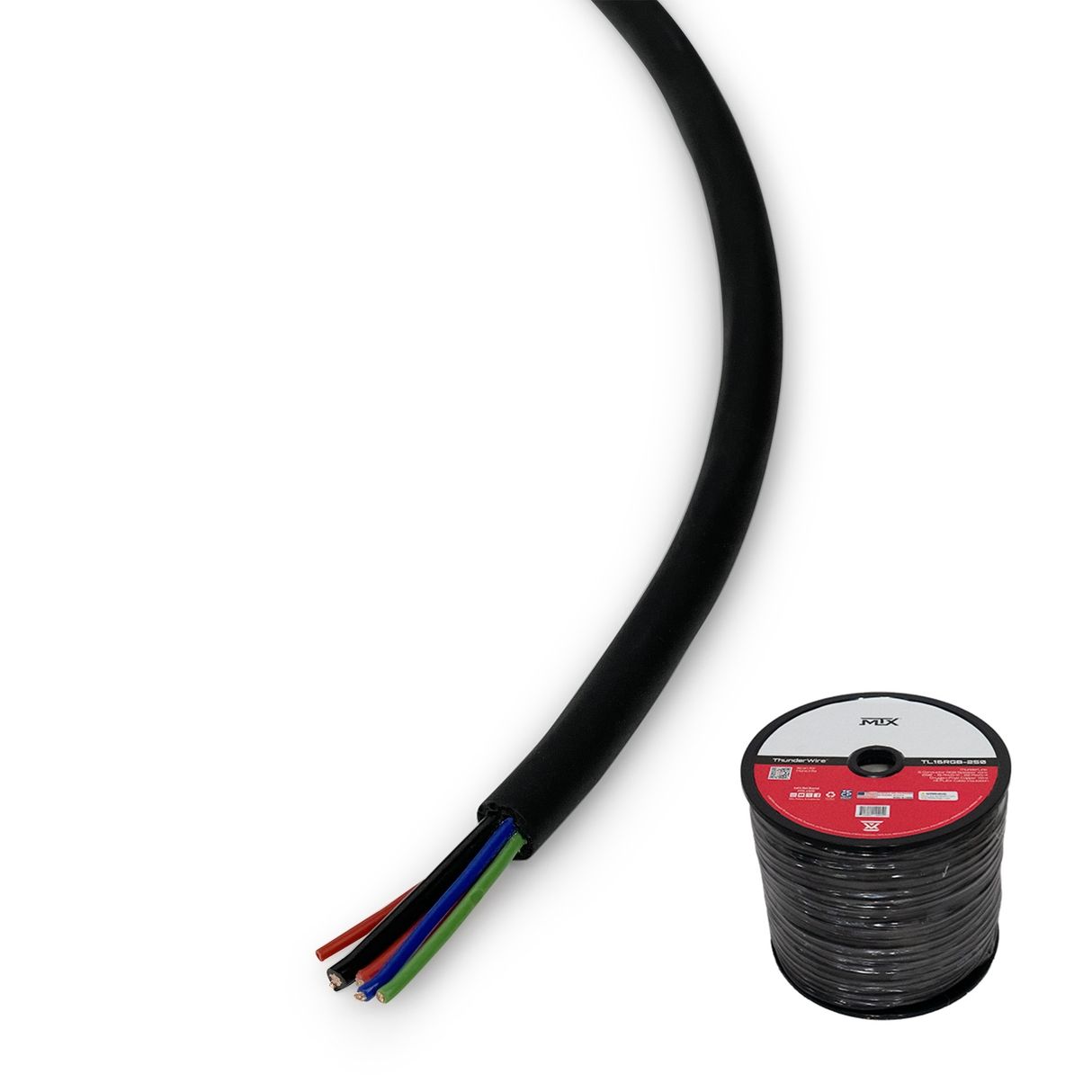 16 Awg 6 Conductor Rgb Speaker Wire 250 Ft (TL16RGB250)