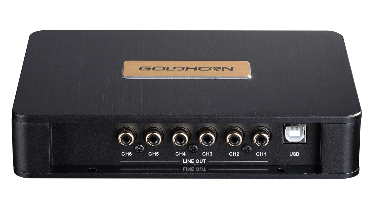 Goldhorn DSP SERIES 4-Channel Amplifier with 6-Channel DSP Processor - 30 Watts x 4 RMS Power - CLASS A/B (DSPA406)