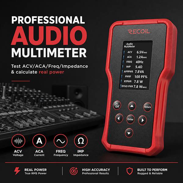 Recoil Multifunctional Speaker and Amplifier Tester Tool (MAT1)