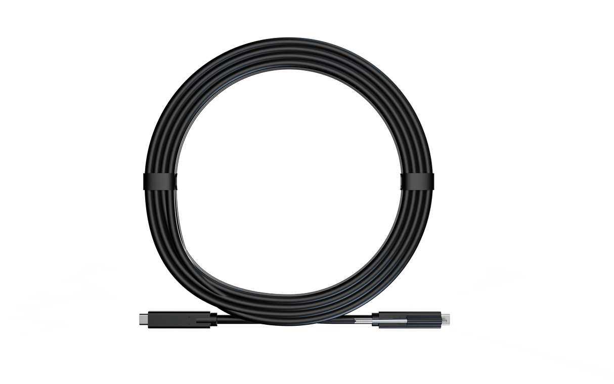 USB-C to C Active Optical Cable | 5Gbps Superspeed | 4K60 Alt-Mode | 60W PD | Screw-Lock Connector (15m/49ft) (CABUSBC15)