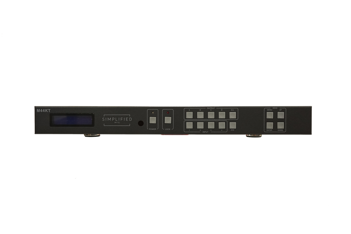 40m (@4K) 4x4 scaling HDMI matrix kit with 4 RX (M44KT)