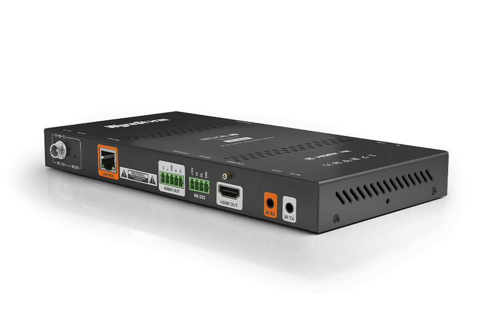 4K60Hz 4:2:0 Decoder | 1GbE | HDR | PoE | USB 2.0 | Audio De-embed | Video Wall | Mosaic | CEC | RS232 Routing (NHD400RX)