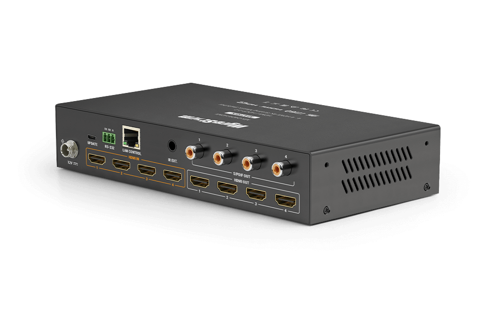 Wyrestorm 5K60Hz 4x4 HDMI Matrix | 5K60Hz 4:2:0 | 4K60Hz 4:4:4 | Dolby Vision & HDR (MX0404HDMI)