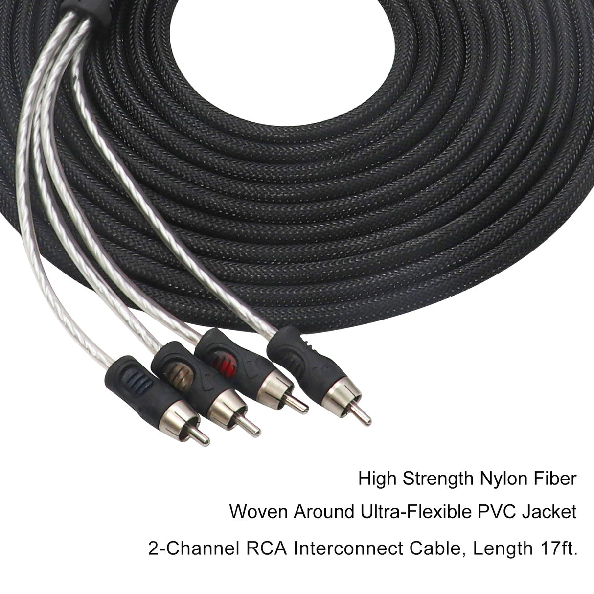 RECOIL ECHO PRO SERIES 4-Channel 17 FT RCA Cable (PCI417)