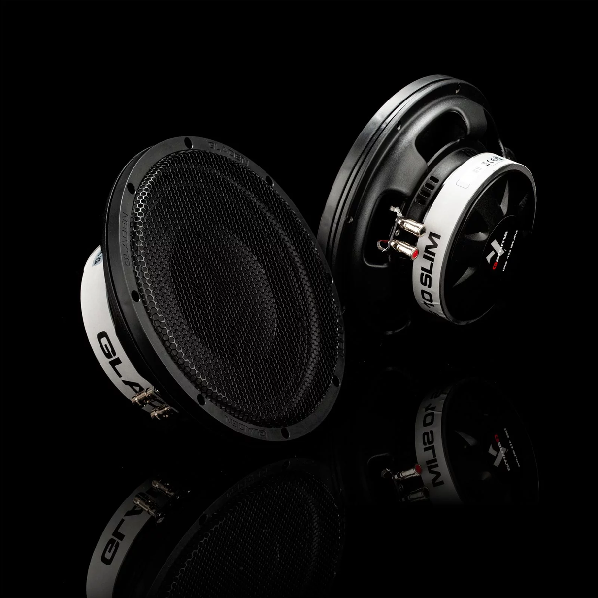 GLADEN GAMMA 10" SLIM Subwoofer and Grille - sold as EACH (GAMMAGS10SLIM)