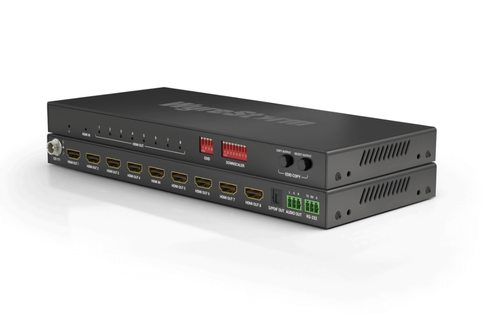 Wyrestorm 4K60Hz 1x8 HDMI Splitter | 4K60Hz 4:4:4 | Dolby Vision & HDR | EDID Management (SP0108SCL)