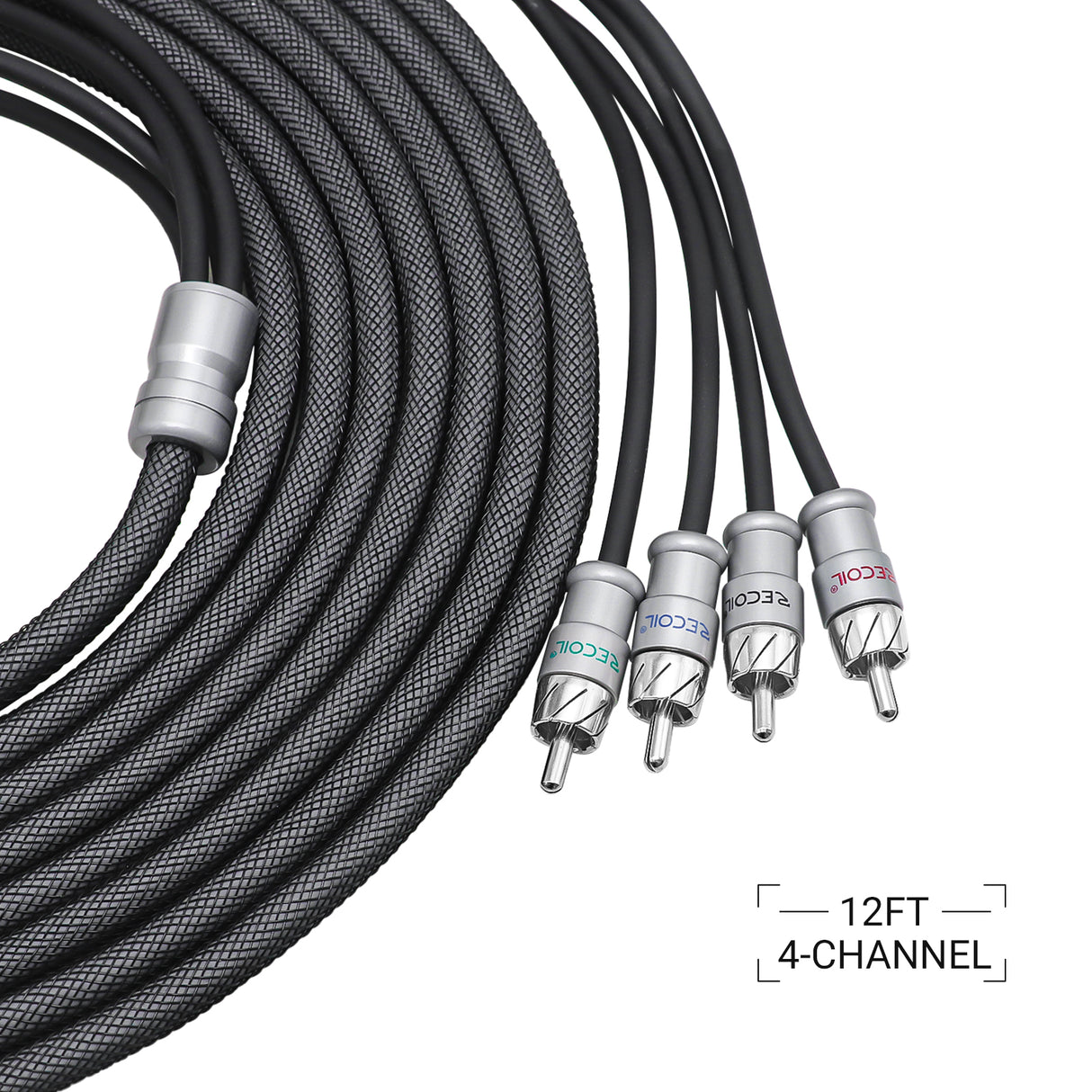 RECOIL ECHO MAX SERIES 4-Channel 12 FT RCA Cable (XI412)