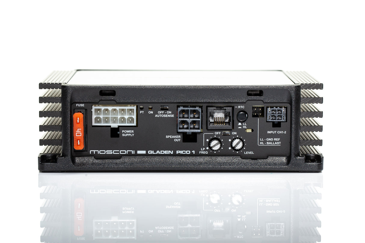 MOSCONI PICO SERIES 1 Channel Amplifier - 900 Watts x 1 RMS @ 1 Ohm - 18V Version (PICO1V218V)